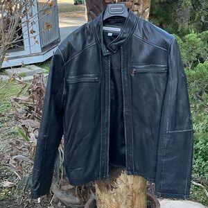 Andrew Marc Black Leather Jacket